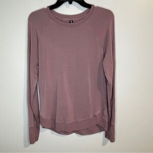 Athleta Dusty Rose Long Sleeve Sweatshirt